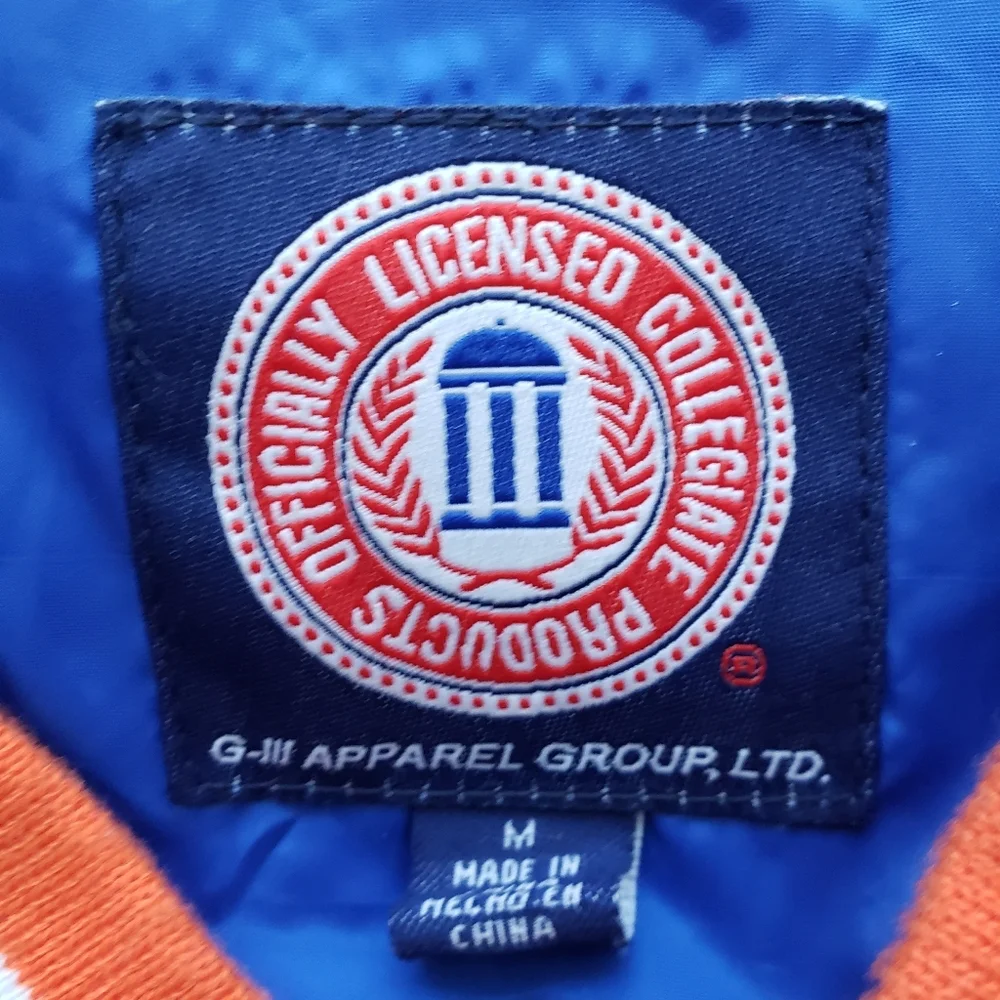 Florida Gators Vintage Wind Rain Track Jacket‎ Pullover Coat Blue Size Medium